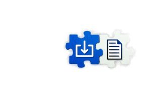 wooden puzzle with save file icon and word save file